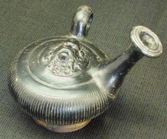 Decorative ceramic figurative dish with ornamental patterns
