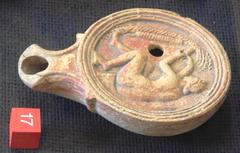 Ceramic lamp with intricate design