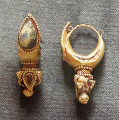Colorful handmade jewelry with beads and pendants