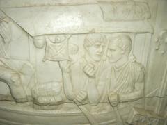 Ancient loculus artifact from Trajan's Column cast at Mainz