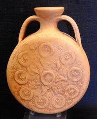 Assorted ceramic pottery on display