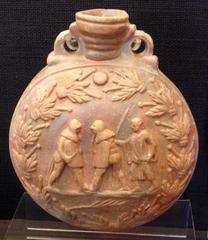 Ceramic pottery vessels on display