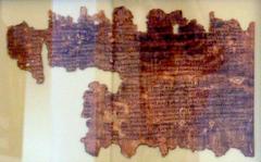 Fragment of papyrus with text of Emperor Caracalla's edict granting Roman citizenship to all free inhabitants of the Roman Empire