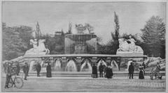 New Wittelsbach Fountain at Maximiliansplatz in Munich