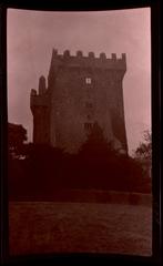 View of Blarney Castle in Ireland surrounded by lush greenery