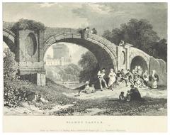 Blamey Castle historic drawing by J. D. Harding based on N. Grogan's sketch