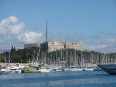 Fort Carré above the port of Antibes in Alpes-Maritimes, France