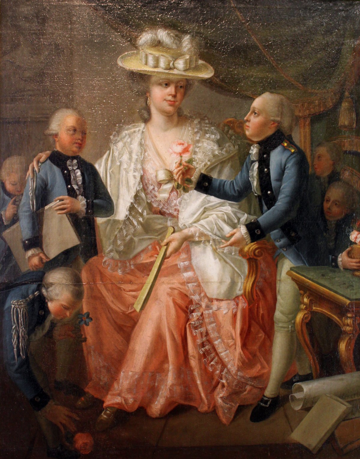 Portrait of Franziska von Hohenheim painted in 1780