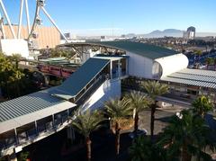 Flamingo and Caesars Palace Monorail Station on the Las Vegas Monorail