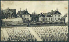 View of the old Botanical Garden at Charlottenborg in Copenhagen