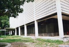 Front view of US Embassy chancery building in 1995