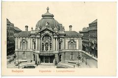 Historic Lustspieltheater theater in Budapest, 1905