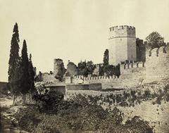 Historical map of Constantinople city