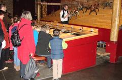 Traditional horse racing game with balls at Musée des Arts forains