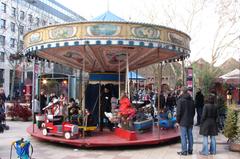 Vintage carousel at the Musée des Arts forains