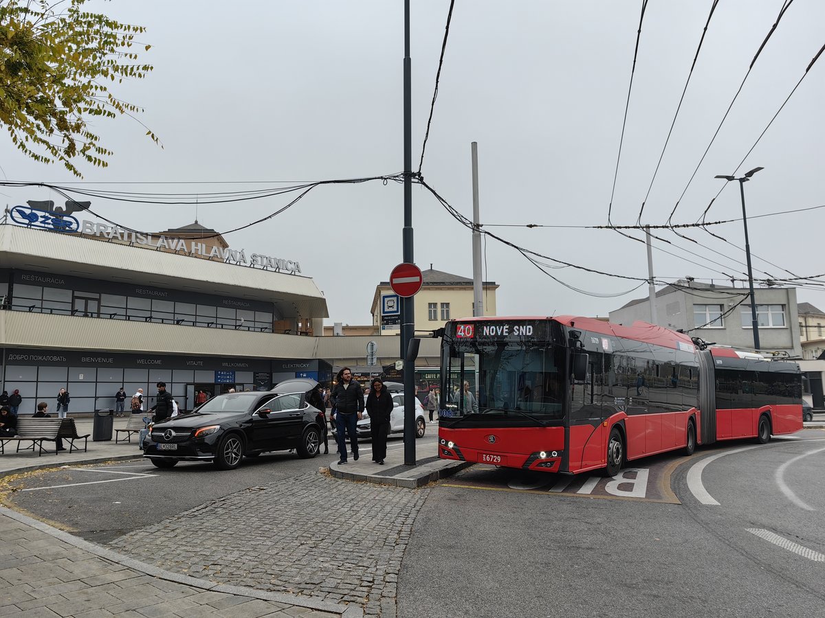 City bus in Bratislava Pozsony