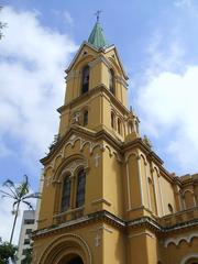 Front view of Igreja do Rosário church at Largo do Paiçandu, São Paulo, Brazil