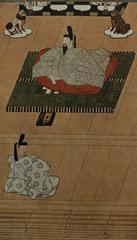 14th century hanging scroll painting of Japanese Emperor Go-Daigo