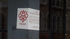 Seal of INAH at Mazatlán on September 5, 2022