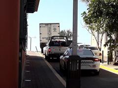 INAH truck parked in Mazatlán on October 26, 2022