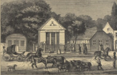 Morskabsteatret theatre building in Copenhagen in 1877