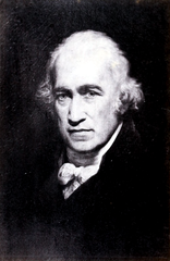 Portrait of James Watt, the celebrated natural philosopher and engineer, famous for improving the steam engine
