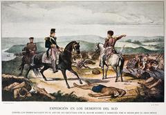 Portrait of the 1833 desert expedition in southern Argentina against indigenous groups led by Rosas