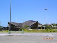 Oceanário de Aracaju aquarium building at sunset