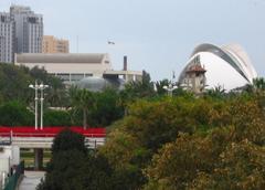 Exterior view of Palau de la Música in Valencia