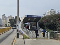 Plaza de Flores Station of the Lima Metropolitano