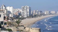 View of San Juan Beach from Cabo de la Huerta in Alicante