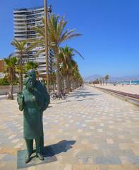 San Juan Beach in Alicante with golden sand and clear blue sea