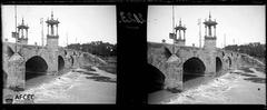 Pont Reial bridge over Turia river in Valencia Spain