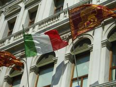 Architectural detail of Palazzo Grassi in Venice