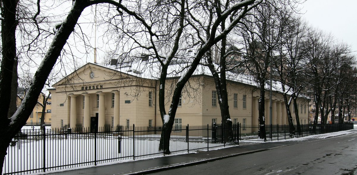Oslo Stock Exchange building in Norway