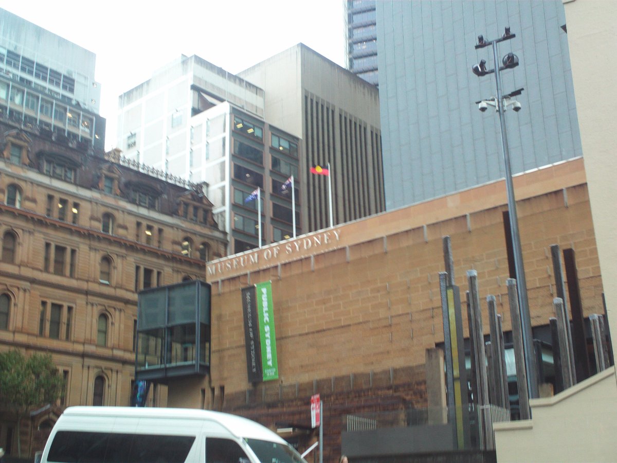 Museum of Sydney facade with modern and historic architectural elements
