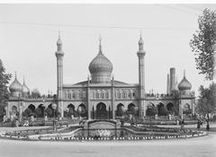 Historical photograph of the first concert hall in Tivoli Gardens Copenhagen from 1902-1944