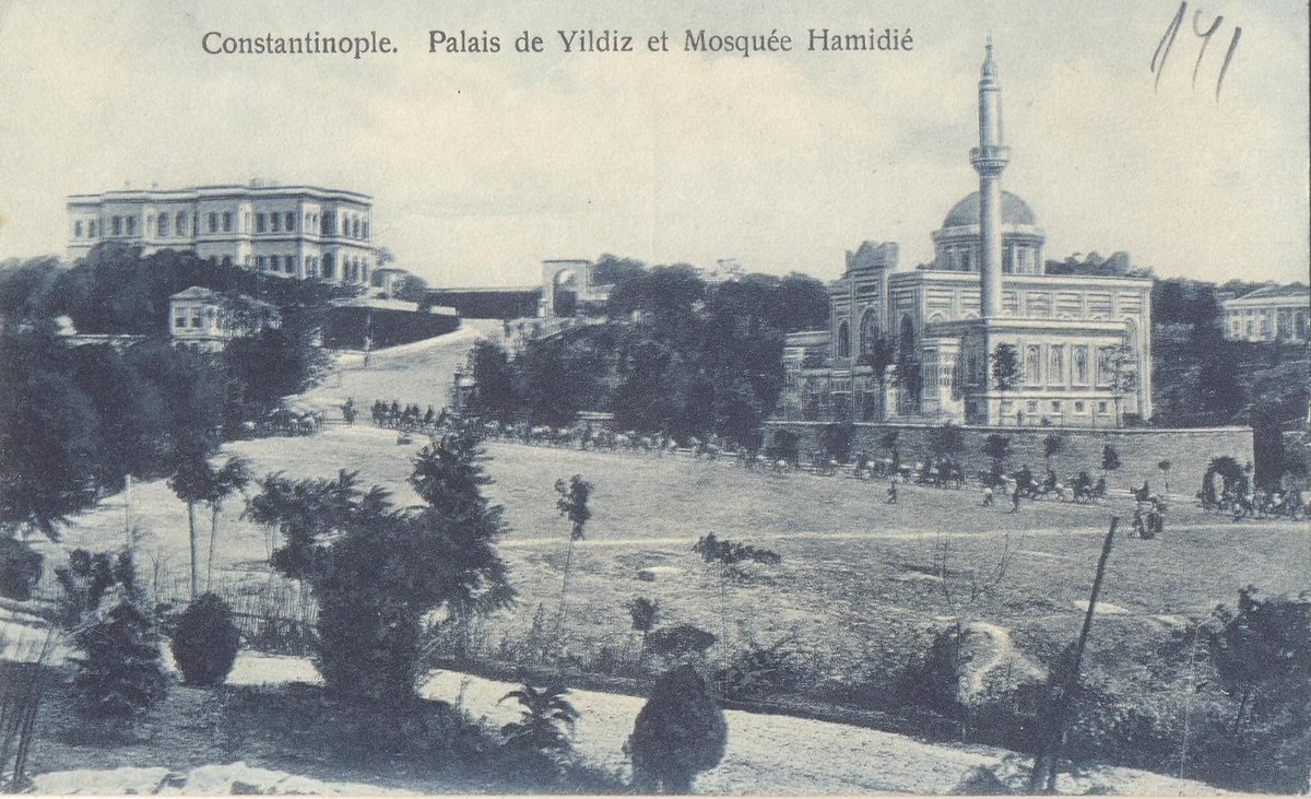 View of Constantinople featuring Yıldız Palace and Yıldız Hamidiye Mosque