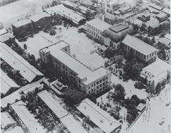 Panoramic view of Taisho University campus in Japan