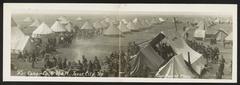 Camp Company G, H & M in Texas City, Texas, vintage postcard photograph