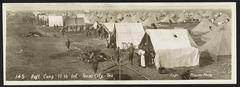 Regiment camp of 11th Infantry in Texas City Texas historical postcard