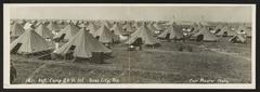Military regiment camp 26th Infantry in Texas City, Texas