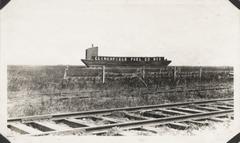 Coal barge stranded landlocked after 1915 Galveston Hurricane
