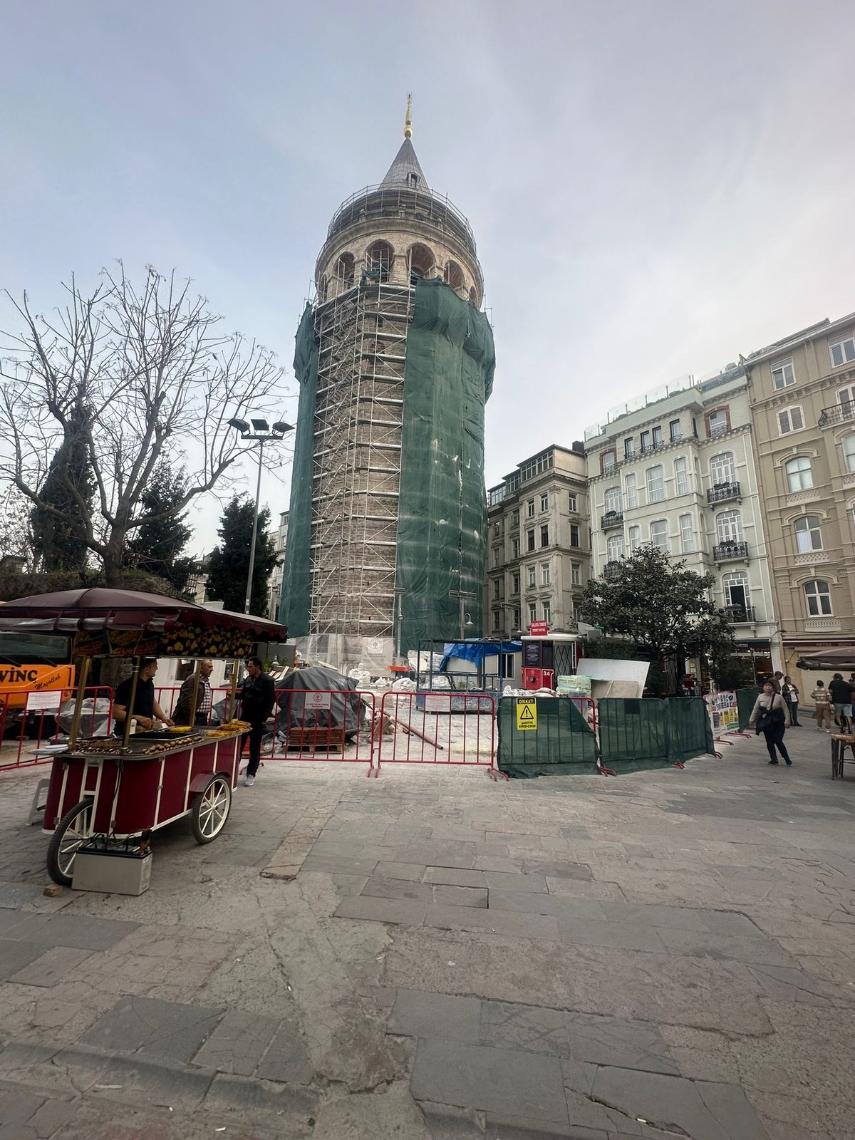 Exterior view of Galata Tower in Istanbul