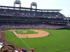 Then-Idaho Governor Dirk Kempthorne and wife Patricia visiting Philadelphia for naval tour and baseball game