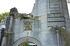 Bridge of Remembrance detailed view in Christchurch New Zealand