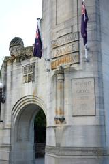 Detail of Bridge of Remembrance in Christchurch New Zealand