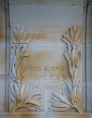 Bridge of Remembrance detailed view in Christchurch, New Zealand