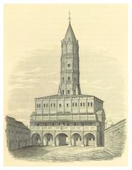 Sukharev Tower in Moscow illustrated in 1844