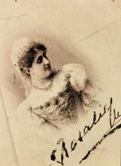 Portrait of Kendeffy Róza in traditional Hungarian bridal attire